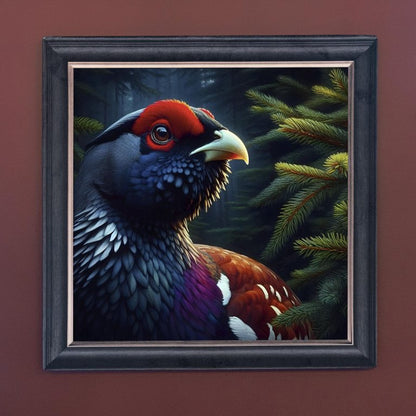 Red Grouse – Velvet Illusion Print