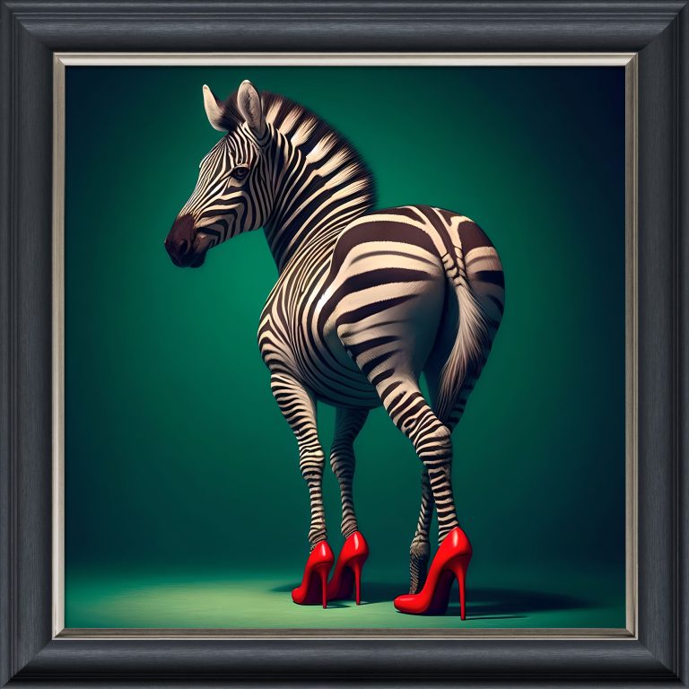 Sassy Zebra – Velvet Illusion Print
