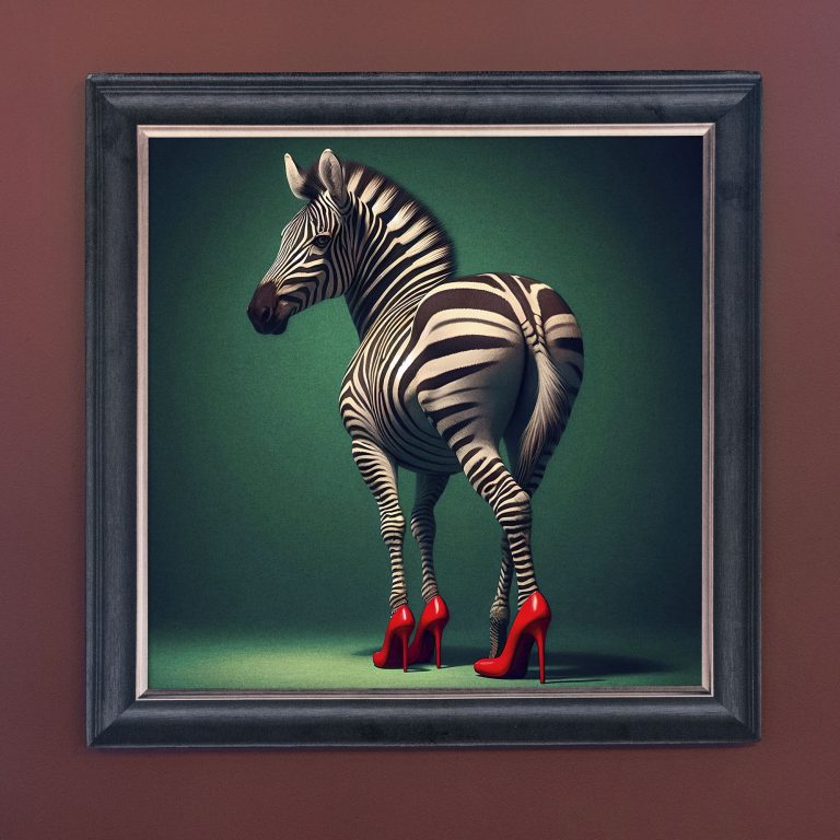 Sassy Zebra – Velvet Illusion Print