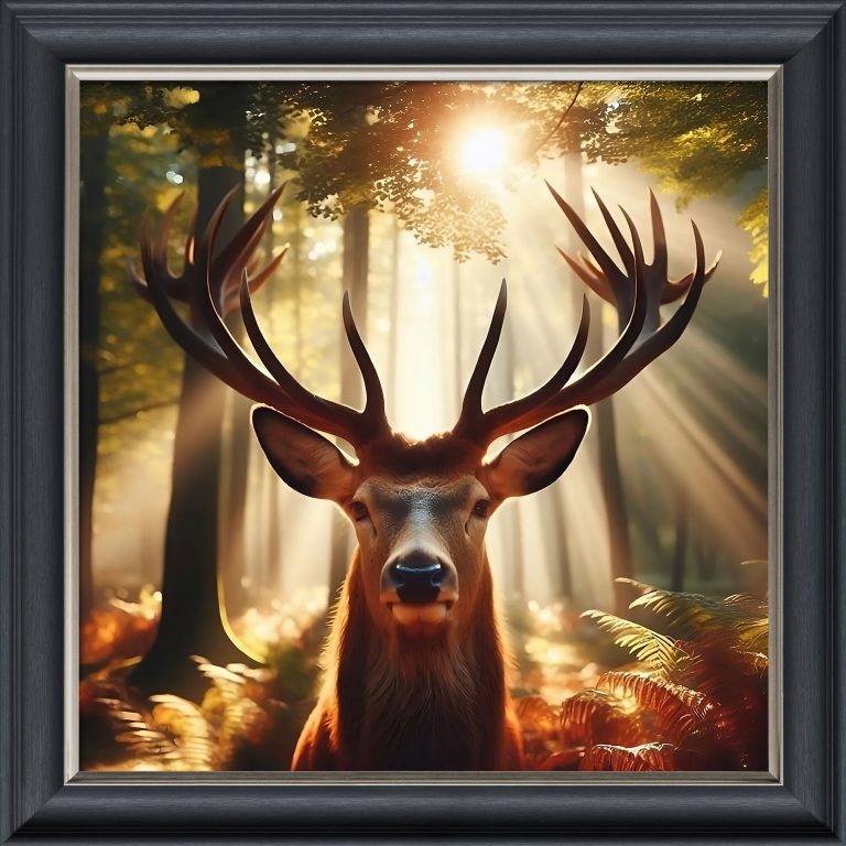 Stag in the Sun – Velvet Illusion Print