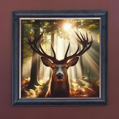 Stag in the Sun – Velvet Illusion Print