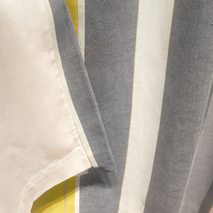 Whitworth Stripe Eyelet Curtains in Ochre